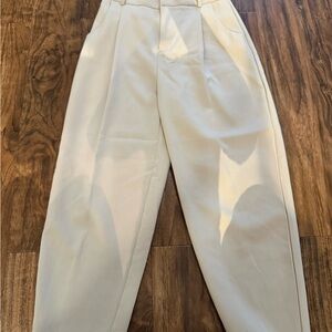 Zara Men's Elegant Cream Dress Pants
